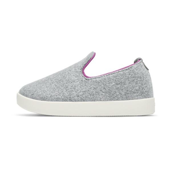 Silver Allbirds Smallbirds Wool Loungers Kids' Slip On Shoes | AU1873VR