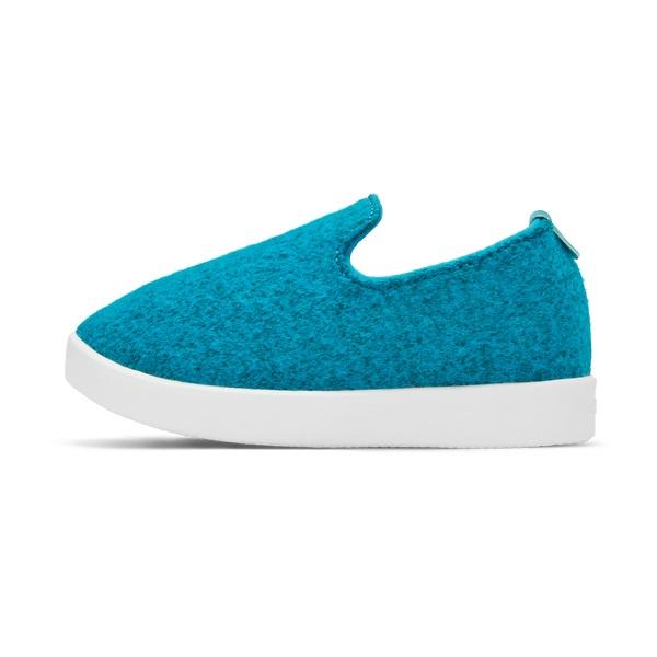 Turquoise Allbirds Smallbirds Wool Loungers Kids' Slip On Shoes | AU1871NW