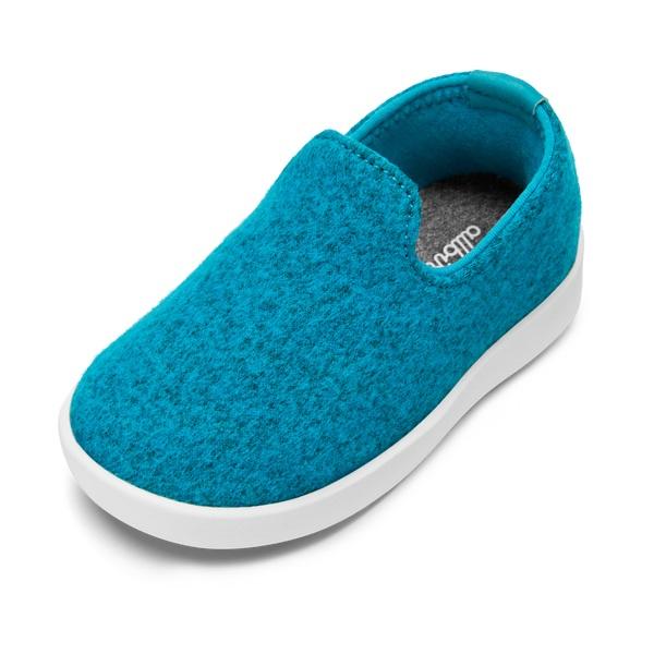 Turquoise Allbirds Smallbirds Wool Loungers Kids\' Slip On Shoes | AU1871NW