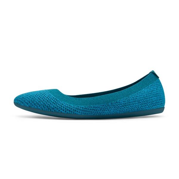 Turquoise Allbirds Tree Breezers Women's Flat Shoes | AU1665VR