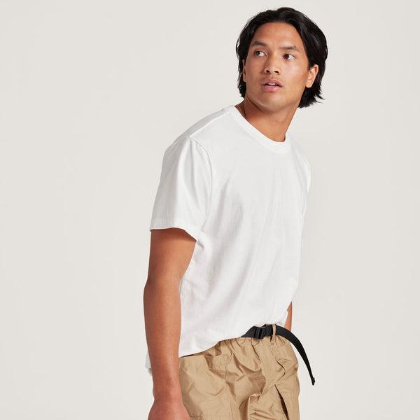 White Allbirds Allgood Cotton Men's T Shirts | AU1293TC