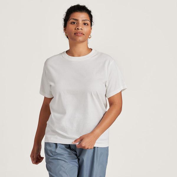 White Allbirds Allgood Cotton Women's T Shirts | AU1745XY