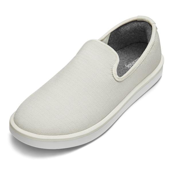 White Allbirds Wool Lounger Woven Men\'s Slip On Shoes | AU1084YX